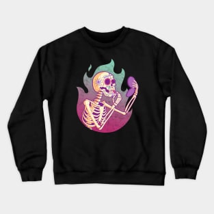 Sugar Skull Catrina Make Up - Day of the dead Crewneck Sweatshirt